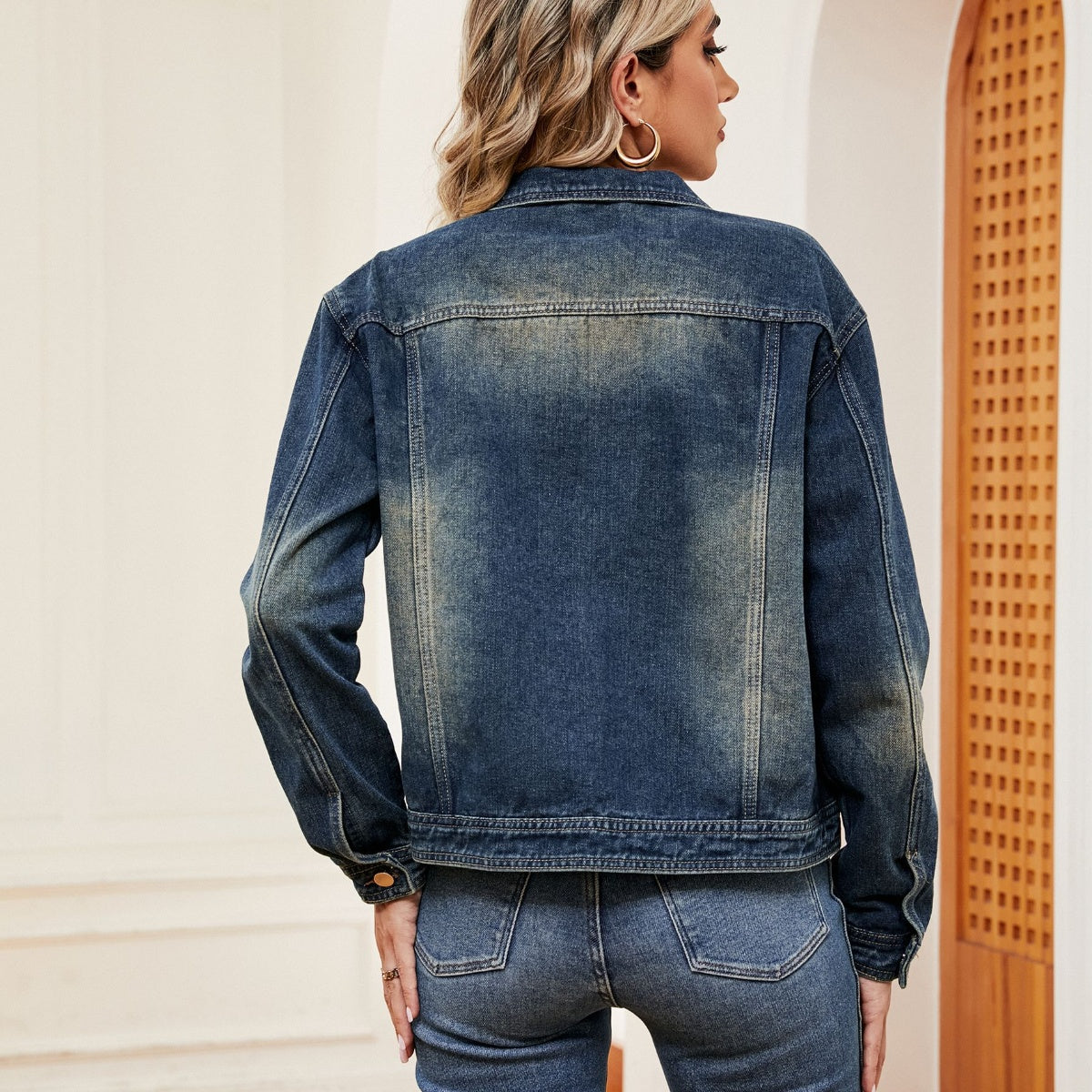 Washed Denim Jacket - cas7m