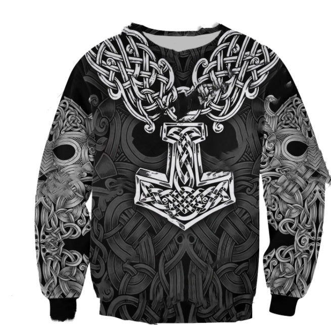 Digital 3D Printed Pullover Hoodie Fashion Hoodie - cas7m