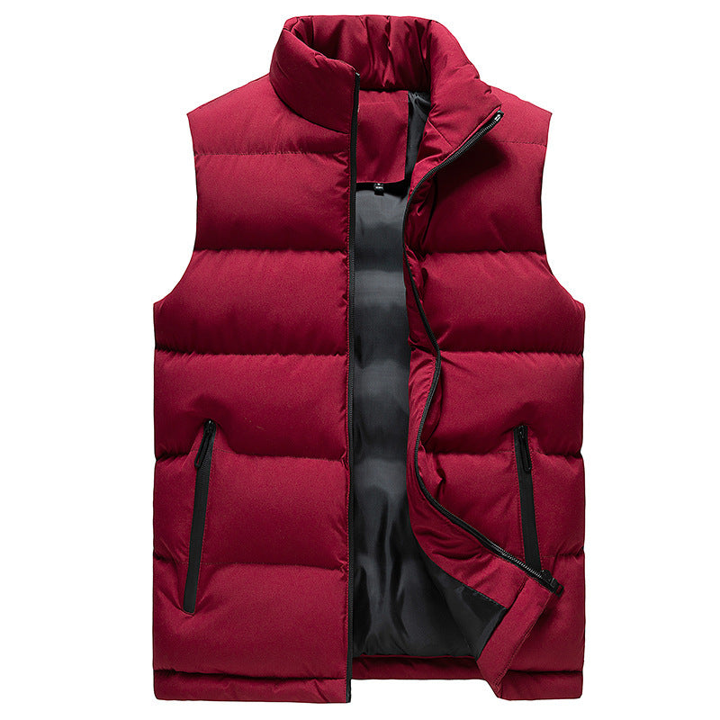 Slim-Fit Vest Down Cotton Vest Men's Warm Vest - cas7m
