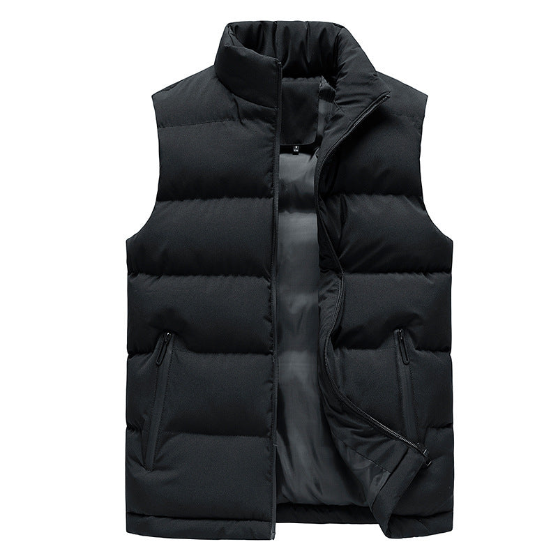 Slim-Fit Vest Down Cotton Vest Men's Warm Vest - cas7m