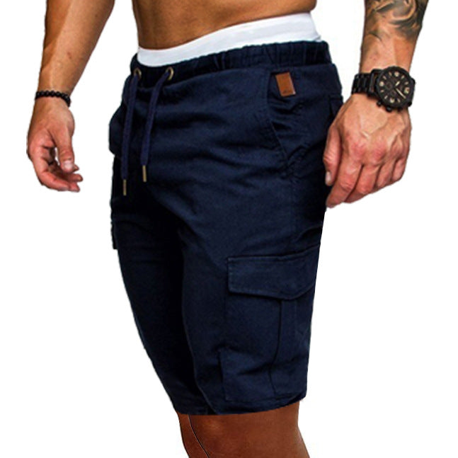 Shorts Men's Loose Casual Thin Belt Casual Sports Shorts - cas7m