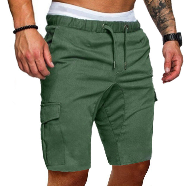 Shorts Men's Loose Casual Thin Belt Casual Sports Shorts - cas7m