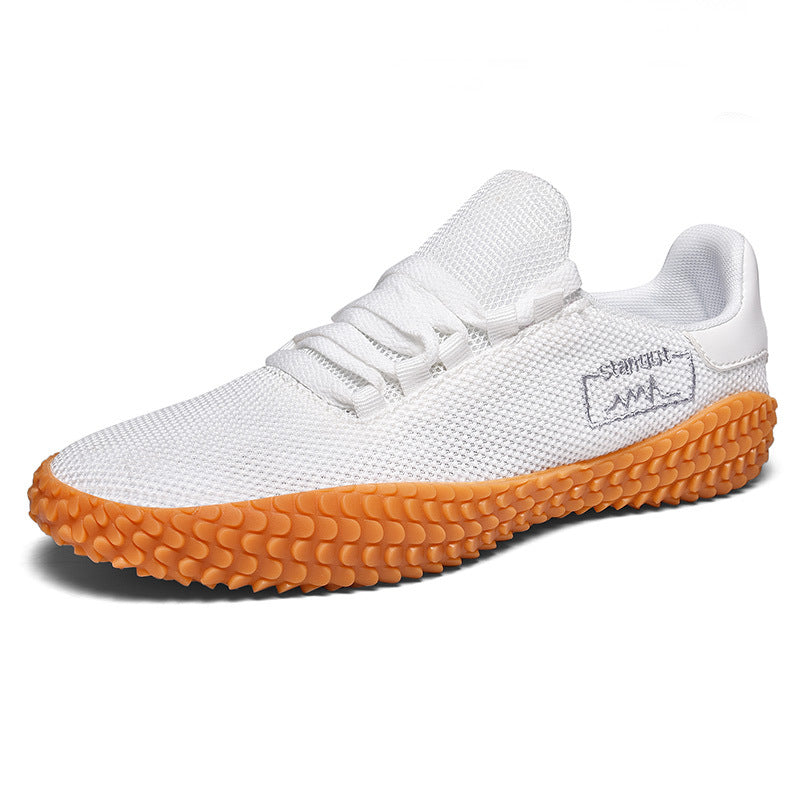 Spring and Summer Flying Woven Casual Shoes Large Men's Shoes Beathable Korean Forrest Gump Sneakers - cas7m