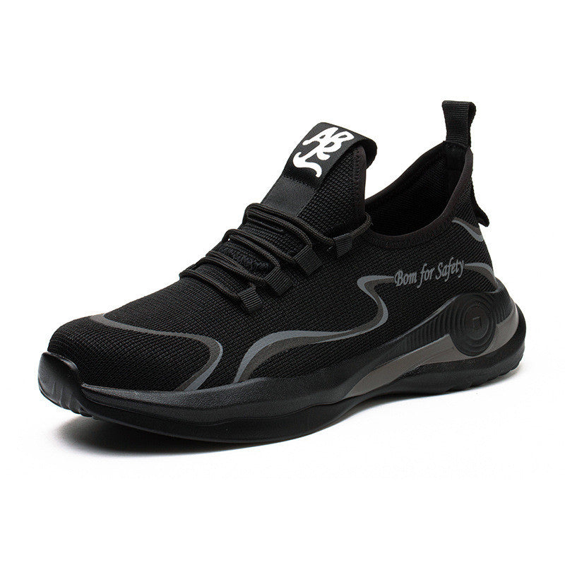 Men Work Safety Shoes Anti-Puncture Working Sneakers Male Indestructible Work Shoes Men Boots Lightweight Men Shoes Safety Boots - cas7m