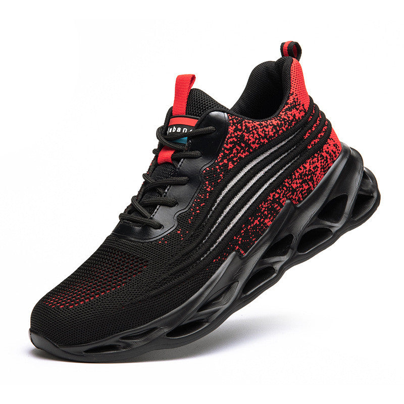 Men Work Safety Shoes Anti-Puncture Working Sneakers Male Indestructible Work Shoes Men Boots Lightweight Men Shoes Safety Boots - cas7m