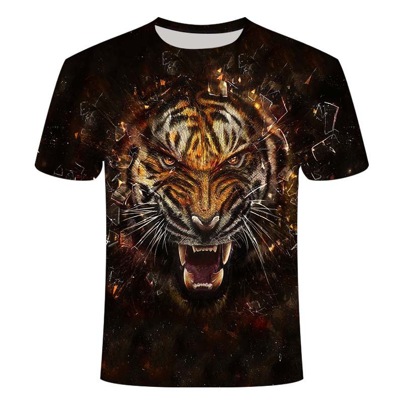 Lion Anime 3d Printed T-shirt - cas7m