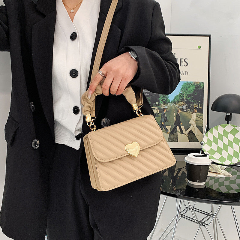 Chic PU Mini Square Shoulder Bag with Magnetic Closure - cas7m
