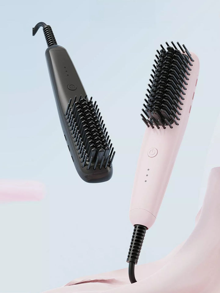 QuickHeat Precision Hair Styling Comb - Sleek & Shine Perfection - cas7m