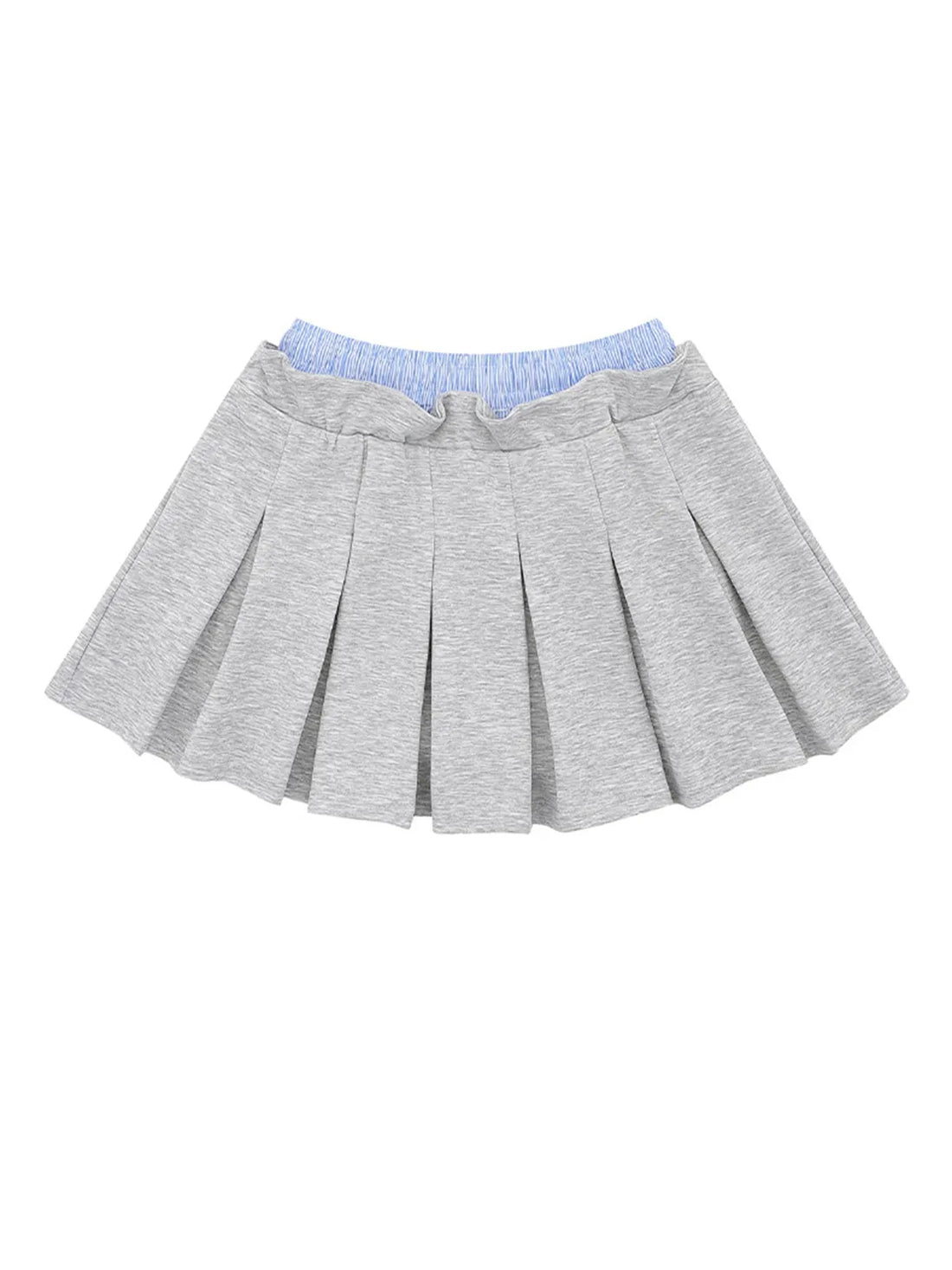 Drawstring Pleated Mini Skirt - cas7m