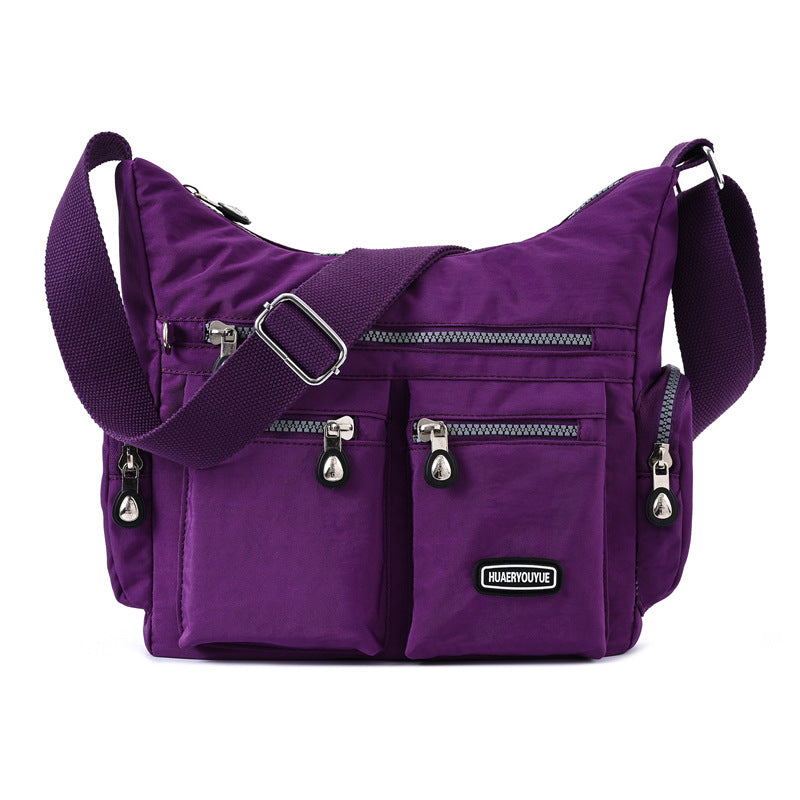 Retro European Nylon Messenger Bag - Stylish Colors & Versatile Use - cas7m