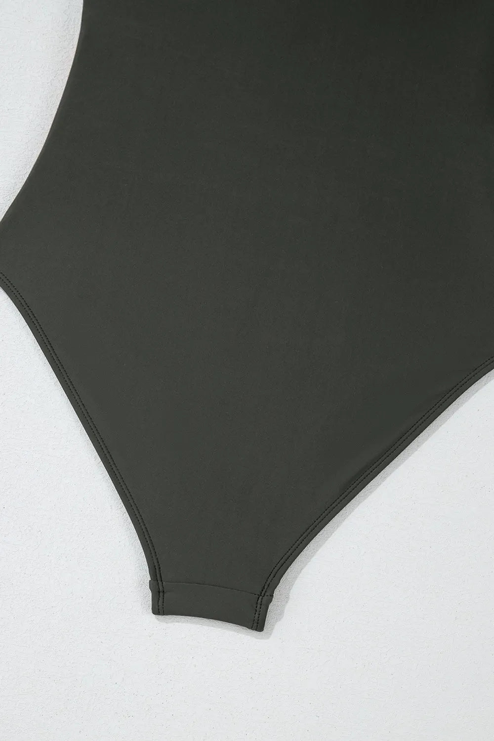 Color Block Padded Square Neck One Piece Swimsuit - cas7m