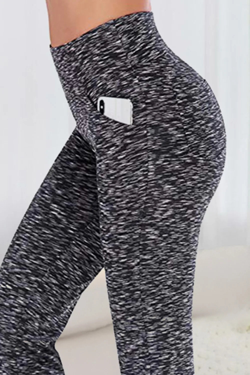 Pocketed High Waist Active Pants - cas7m