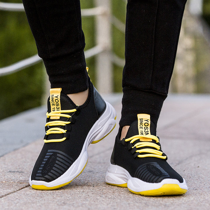 Men Sneakers Black White Sports Shoes - cas7m