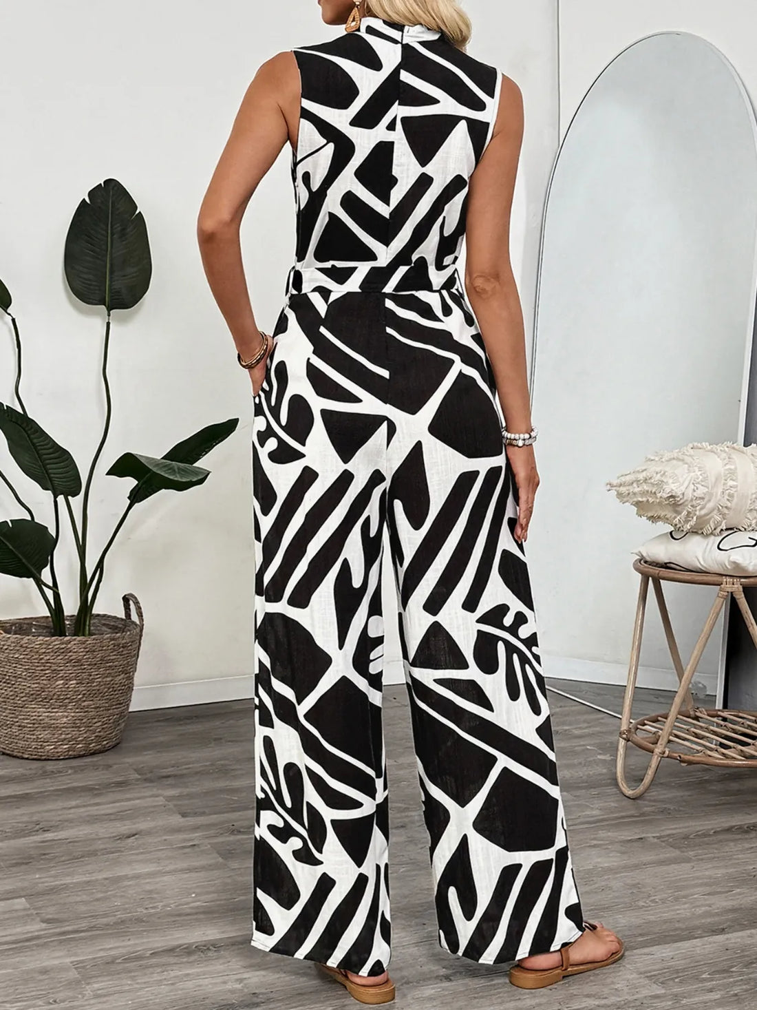 Viscose Zippered Pocket Jumpsuit - Soft, Stylish, Easy Care - cas7m