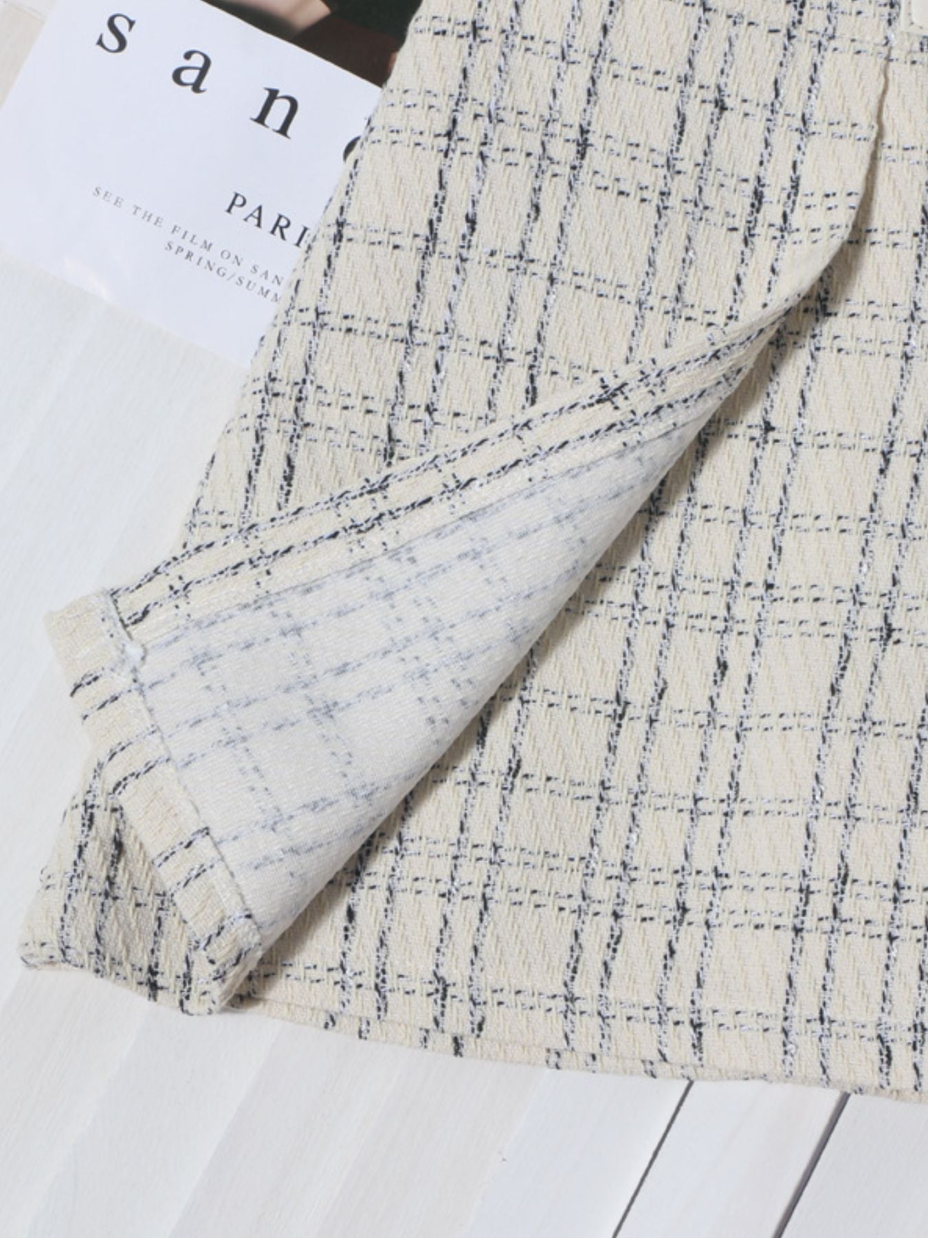Pleated Plaid Mini Skirt - cas7m