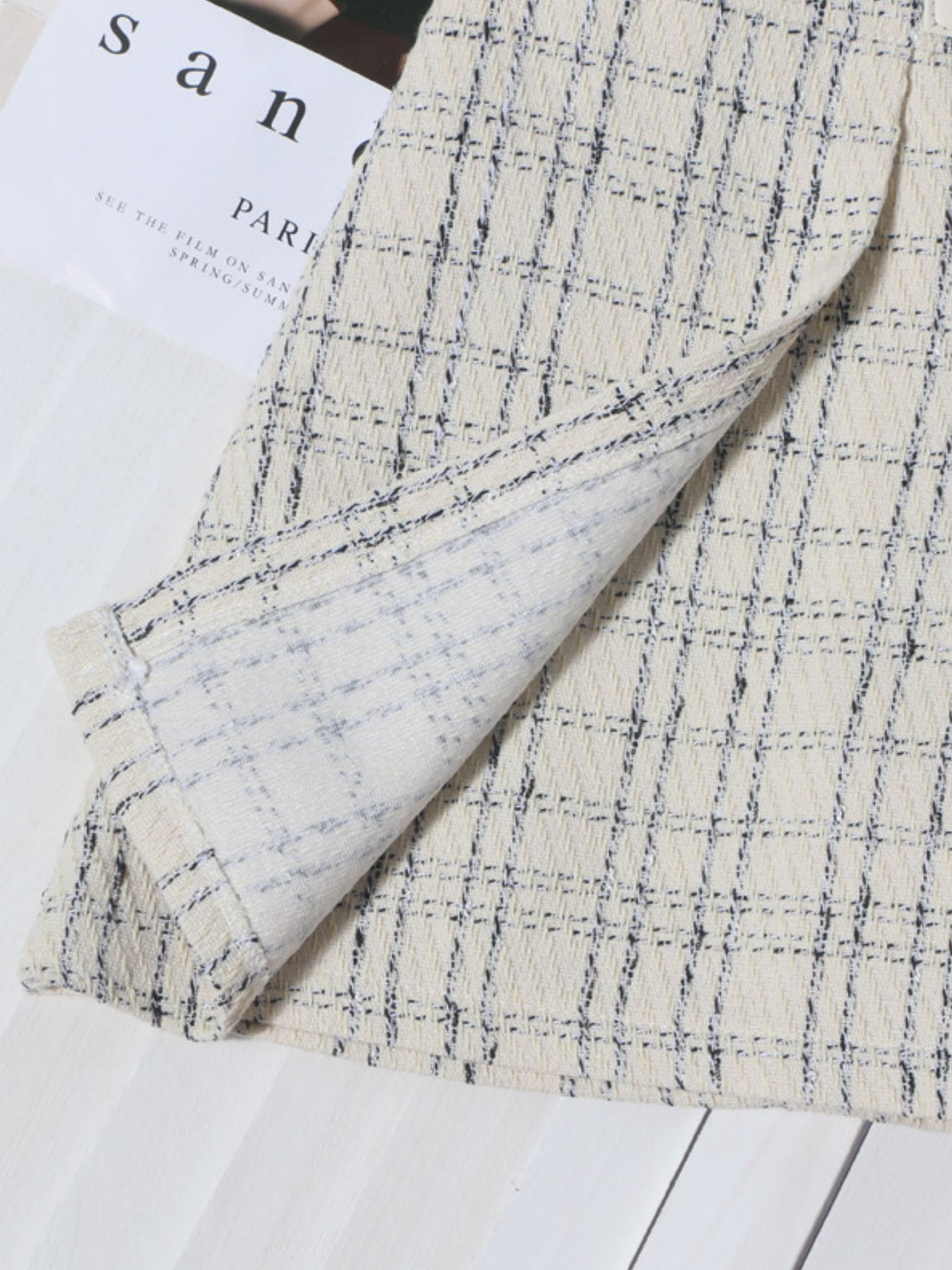 Pleated Plaid Mini Skirt - cas7m