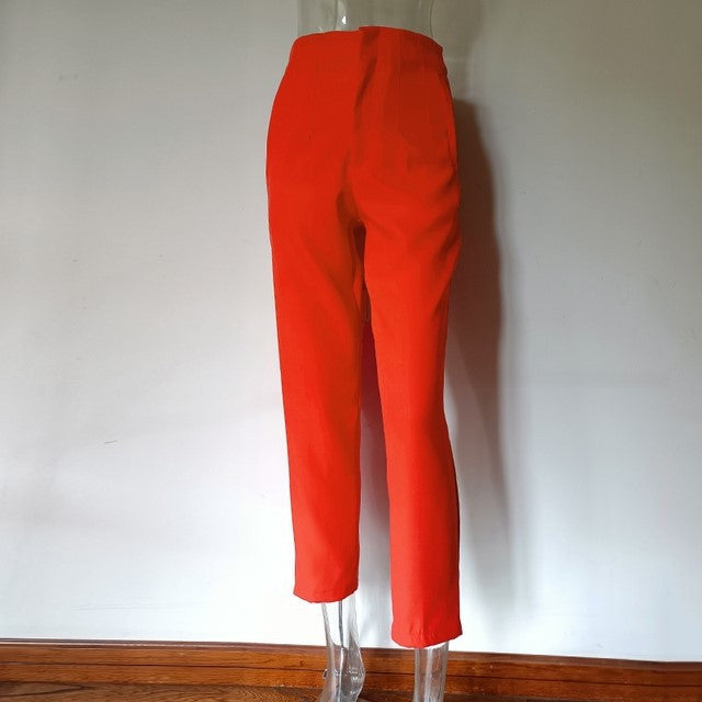 Women's Casual Fashion Straight Leg Pants - cas7m