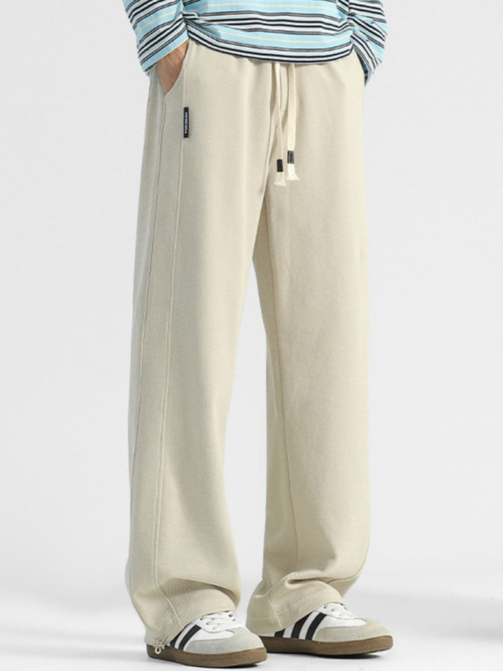 Men's Plus Size Casual Loose-Fit Drawstring Pants - cas7m