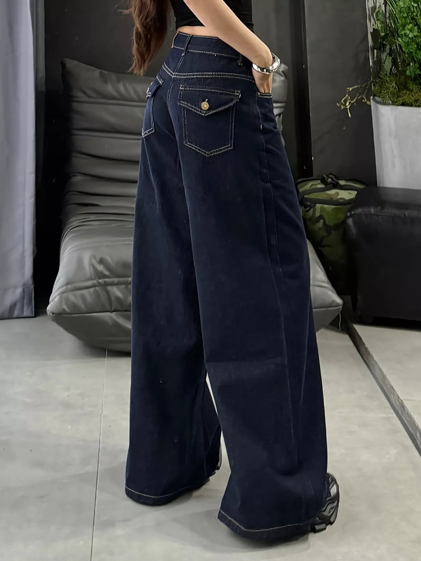 Wide Leg Jeans - cas7m