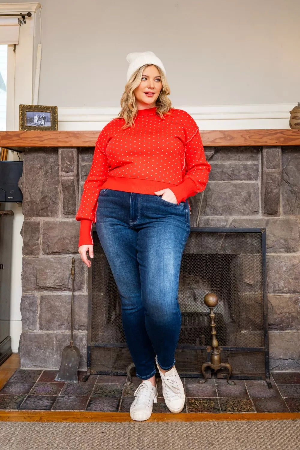 Judy Blue Full Size Washed Thermal Skinny Jeans Plus Size - cas7m