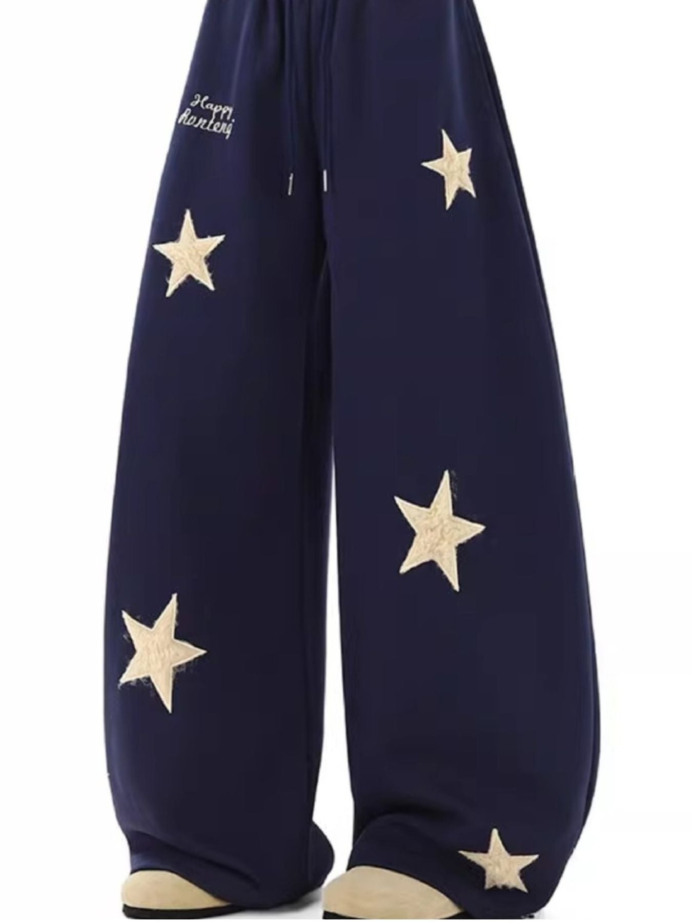 Men's Star Wide Leg Sweatpants - cas7m