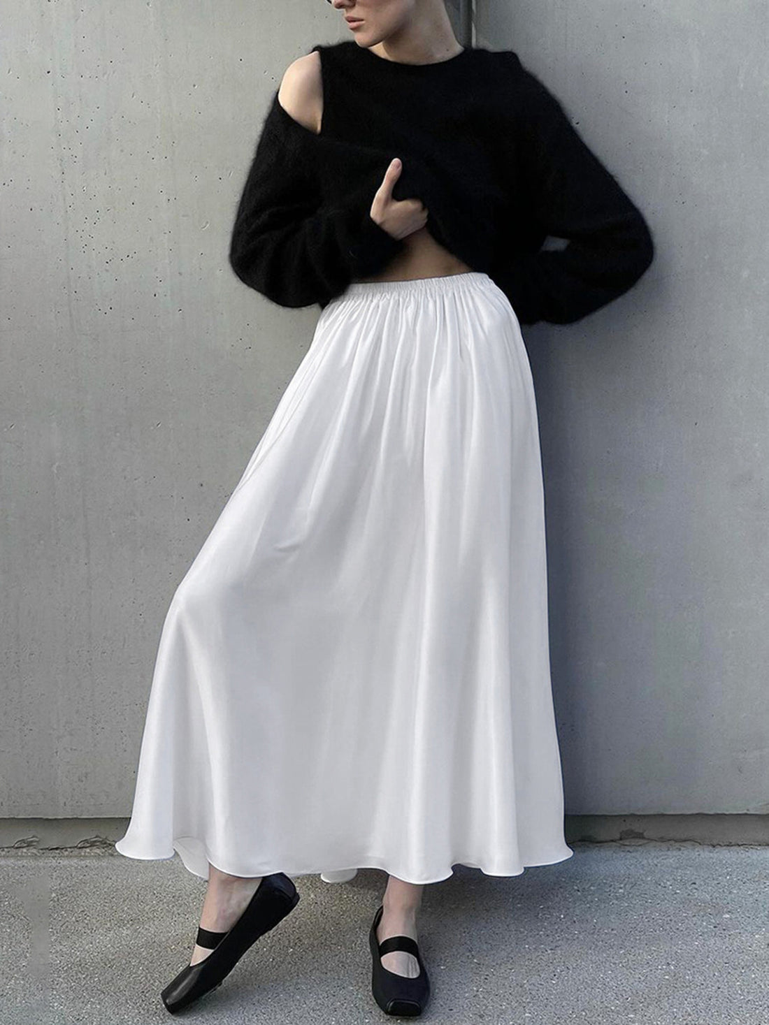 Elastic Waist Skirt - cas7m