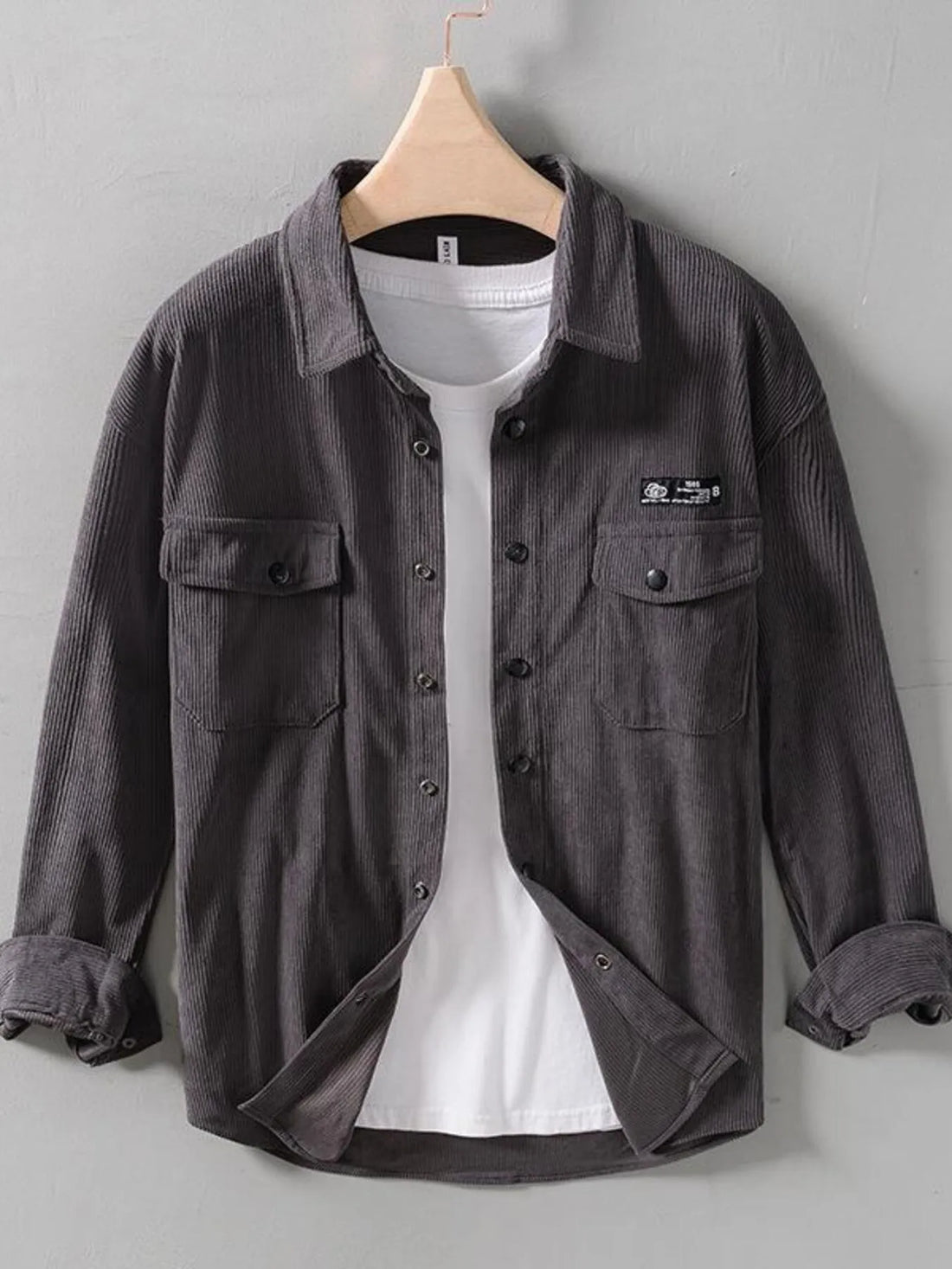 Men's Button Up Long Sleeve Shirt - cas7m