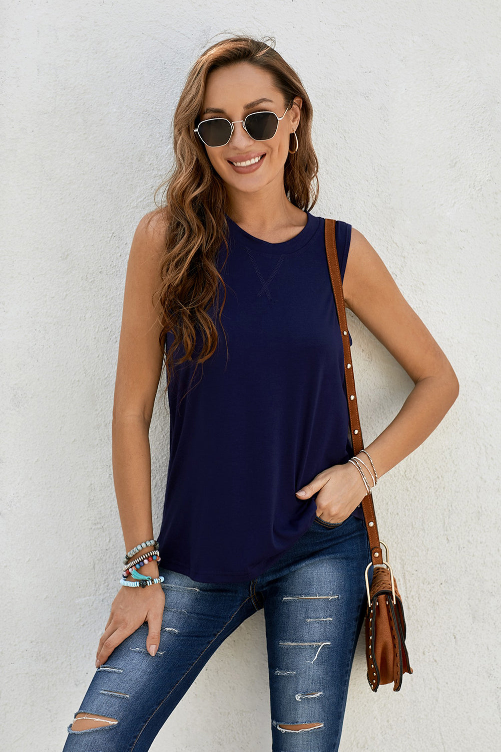 Round Neck Tank - cas7m