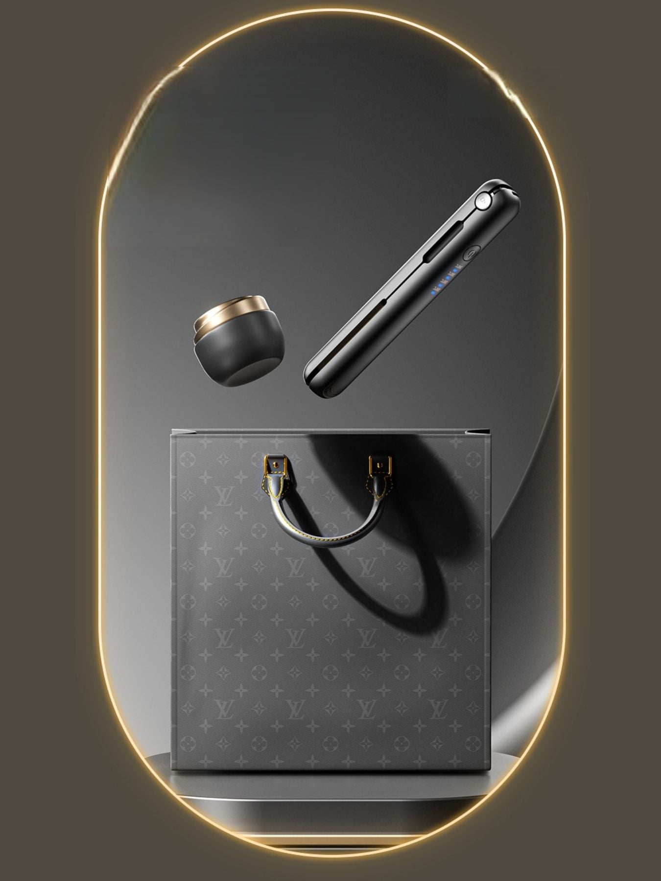 Portable Electric Hair Straightener with Anti-Scald Technology - cas7m