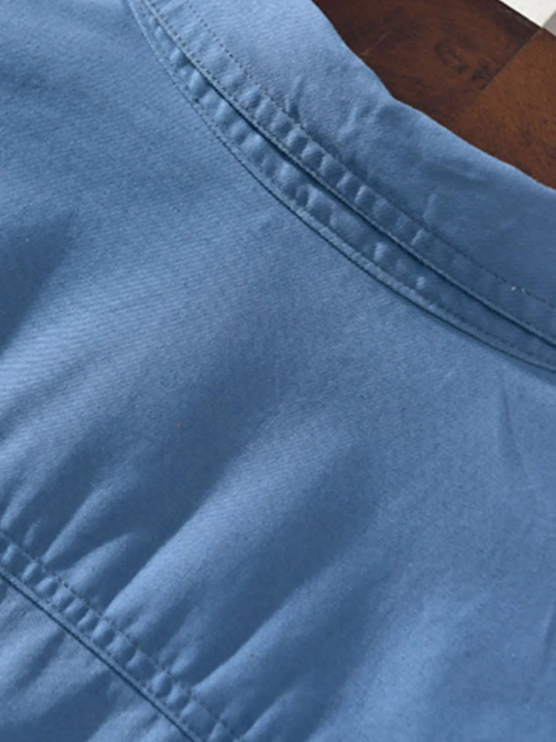 Men's Plus Size Button Up Long Sleeve Shirt - cas7m