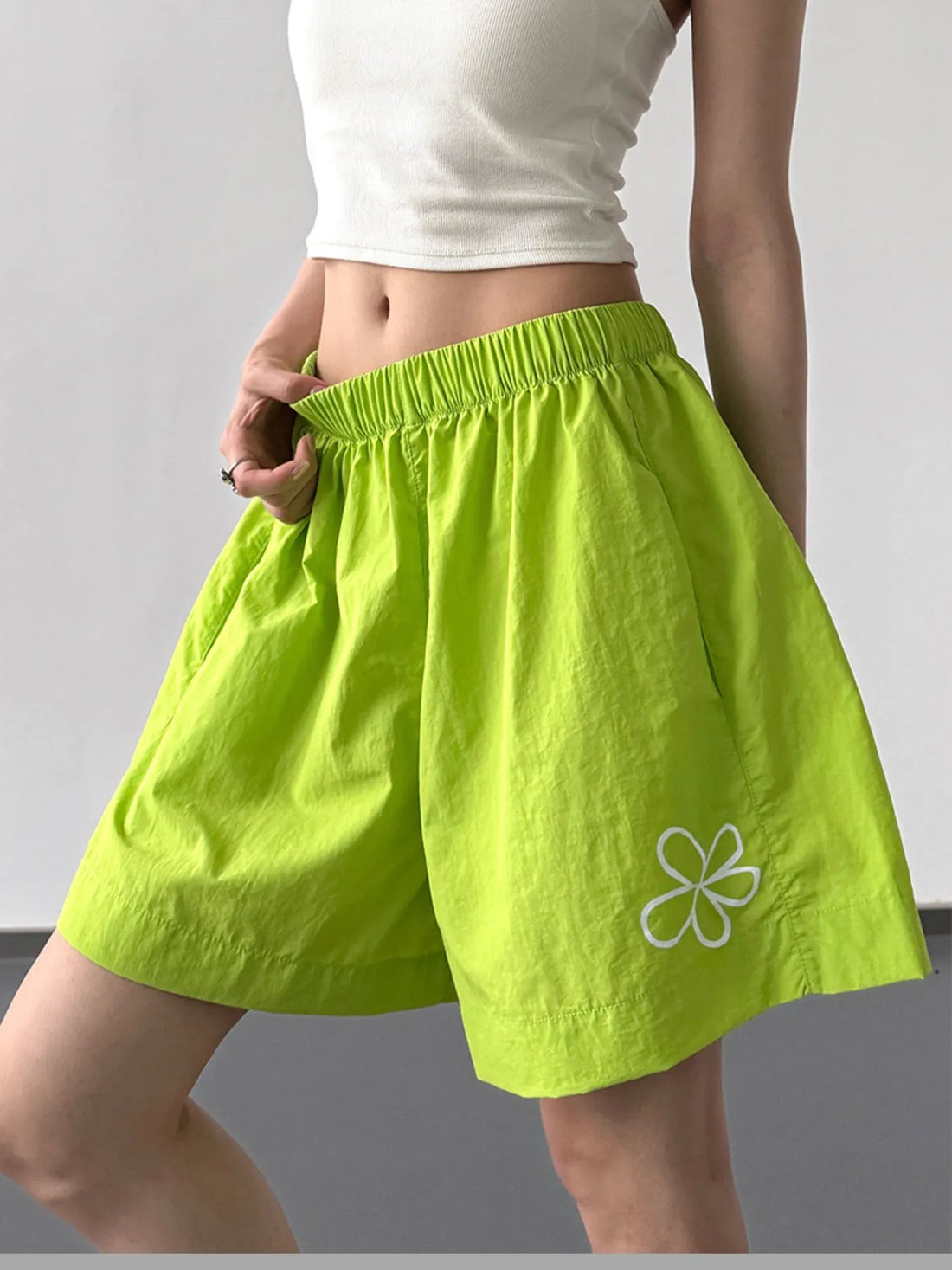 Elastic Waist Shorts - cas7m