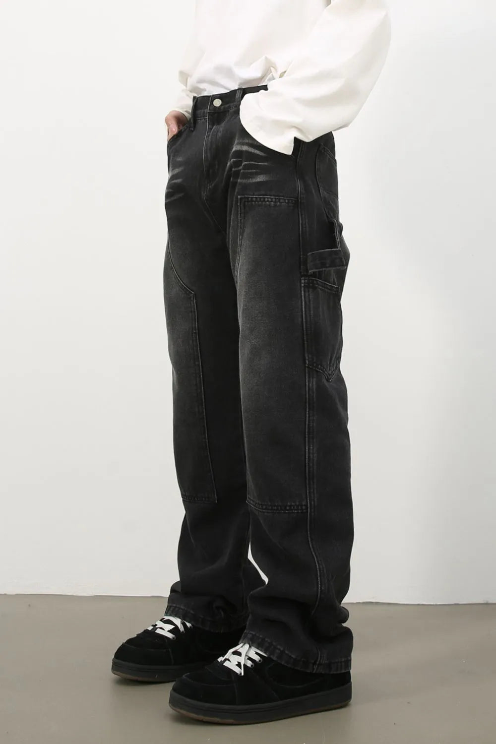 Men's Baggy Jeans with Pockets - cas7m