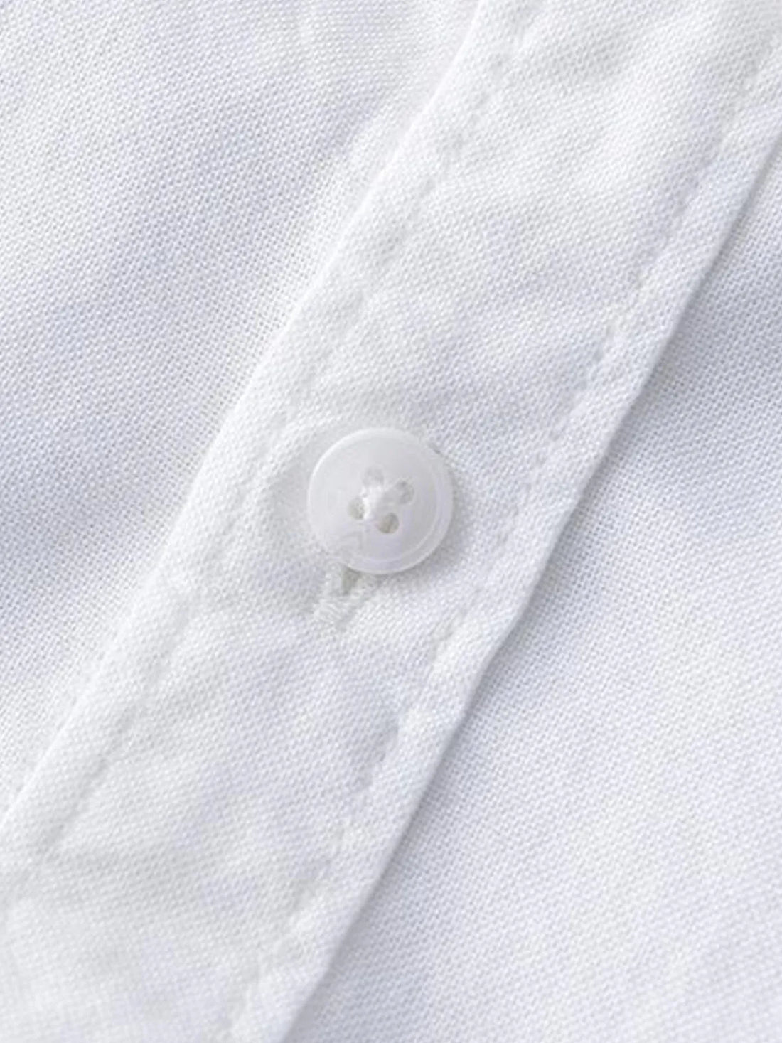 Men's Plus Size Button Up Long Sleeve Shirt - cas7m