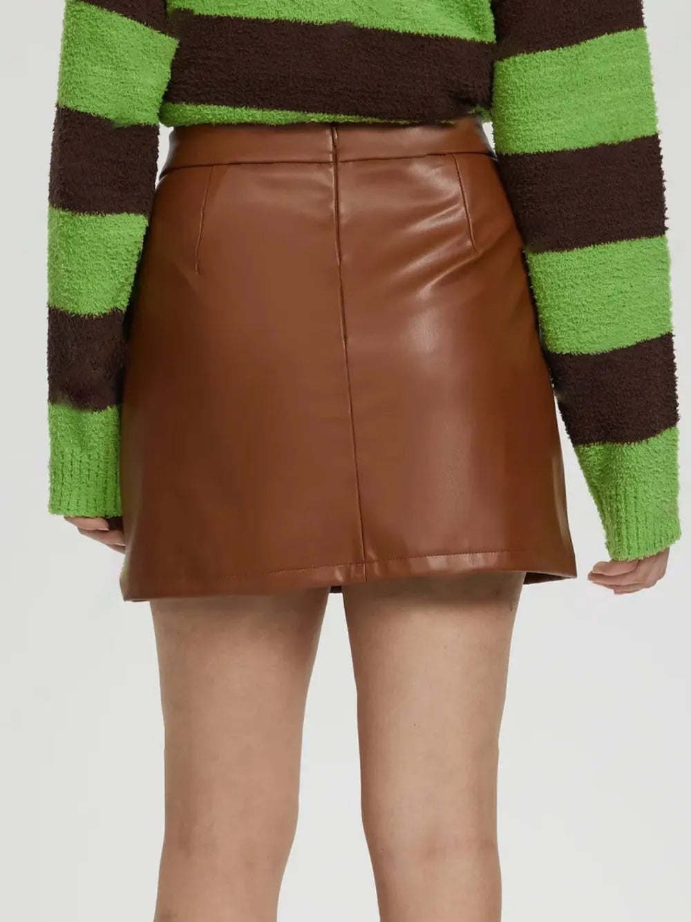 Mini Skirt with Zipper - cas7m