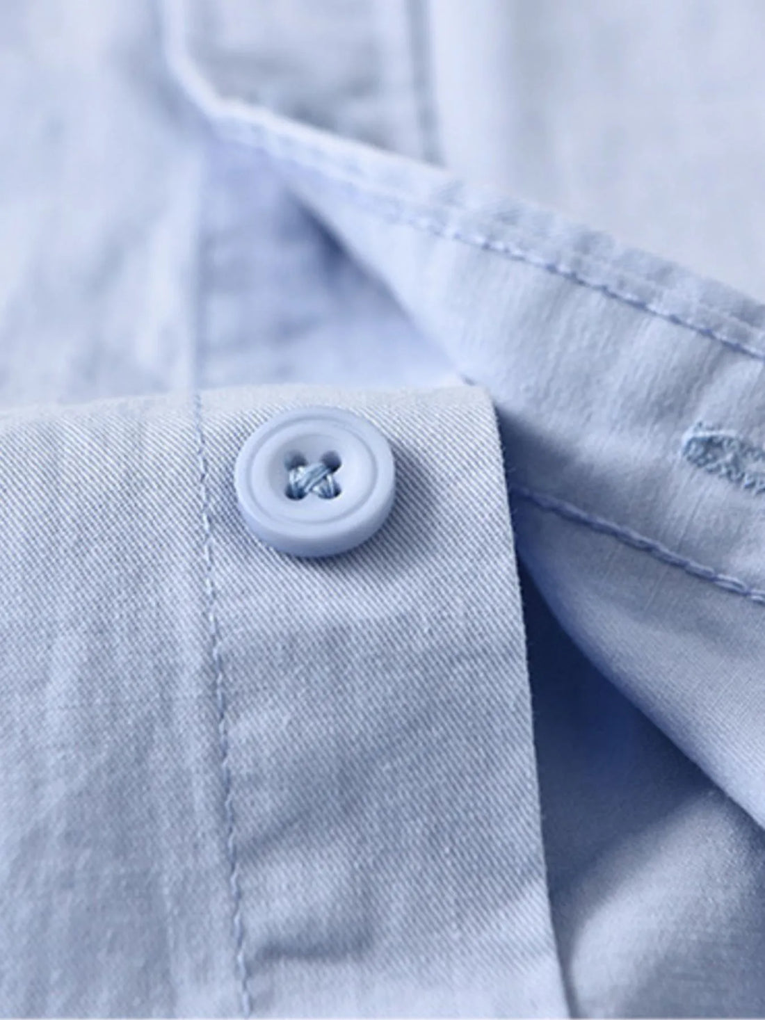 Men's Plus Size Button Up Long Sleeve Shirt - cas7m