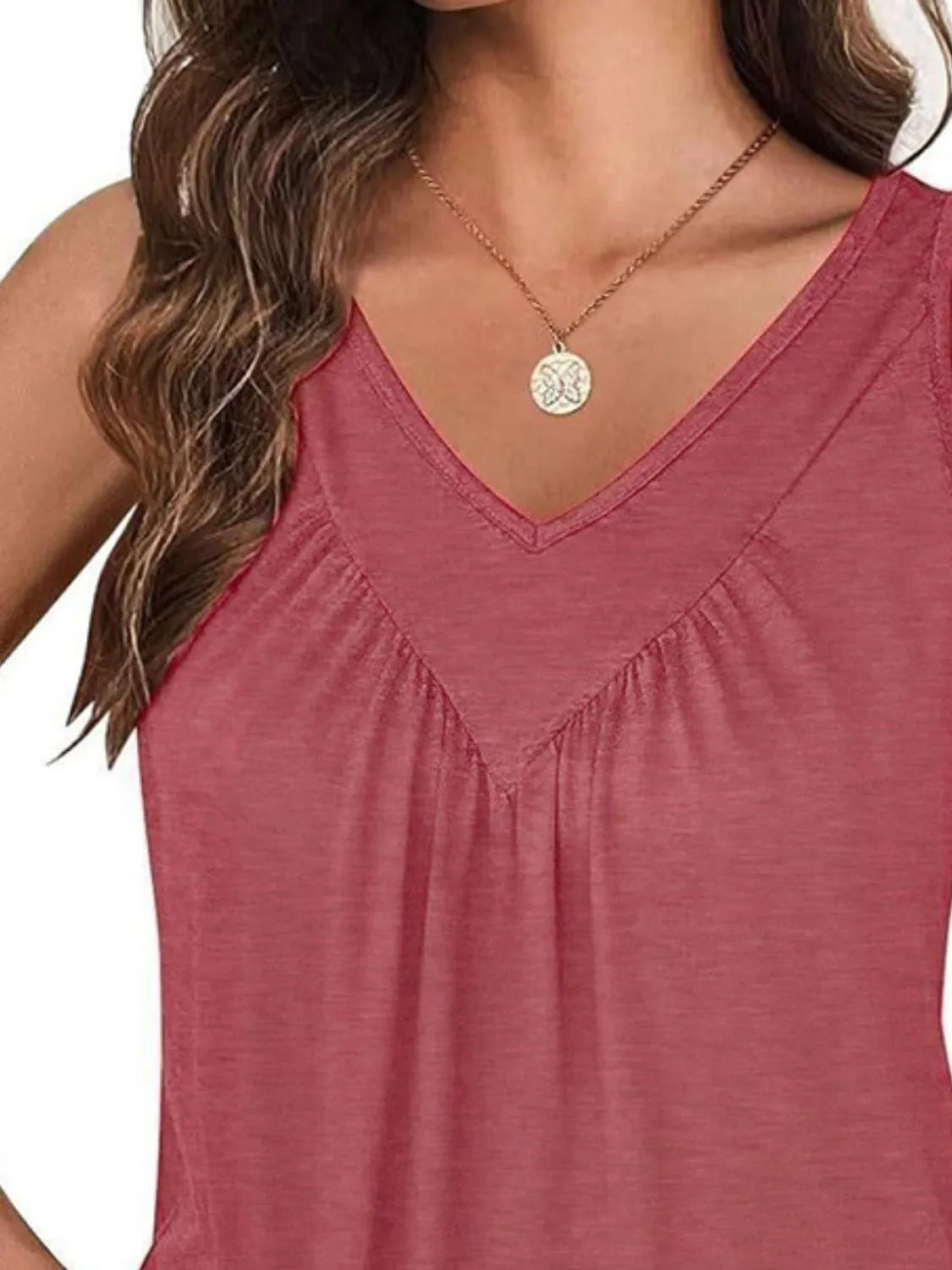SleekRuched Stretch Fit Top - Comfy Viscose Blend - cas7m