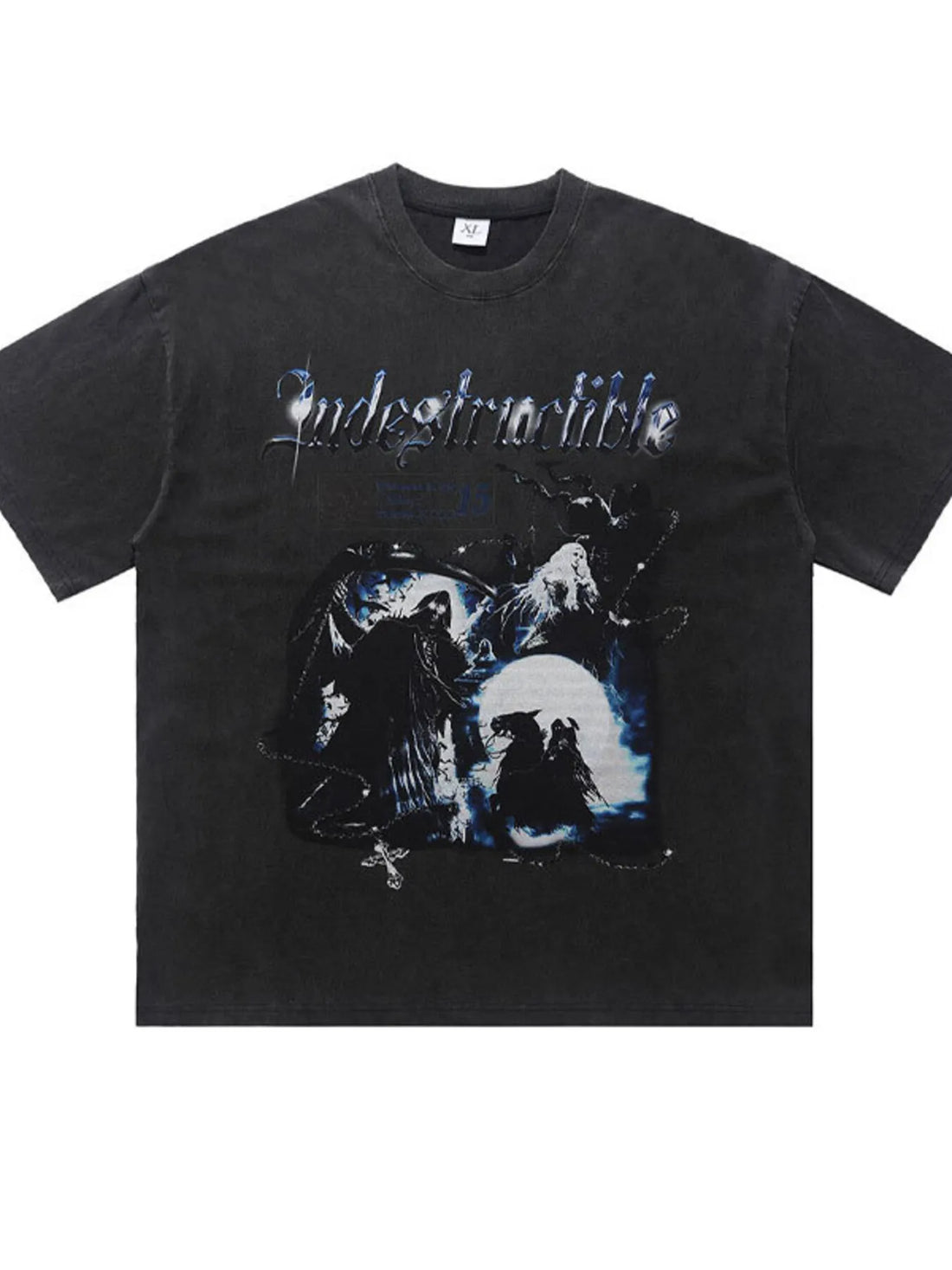 Men's Vintage Graphic Oversized T-Shirt - cas7m