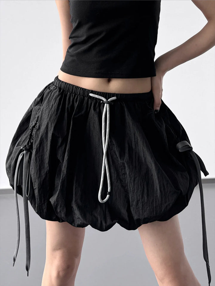 Bubble Drawstring Casual Shorts - cas7m