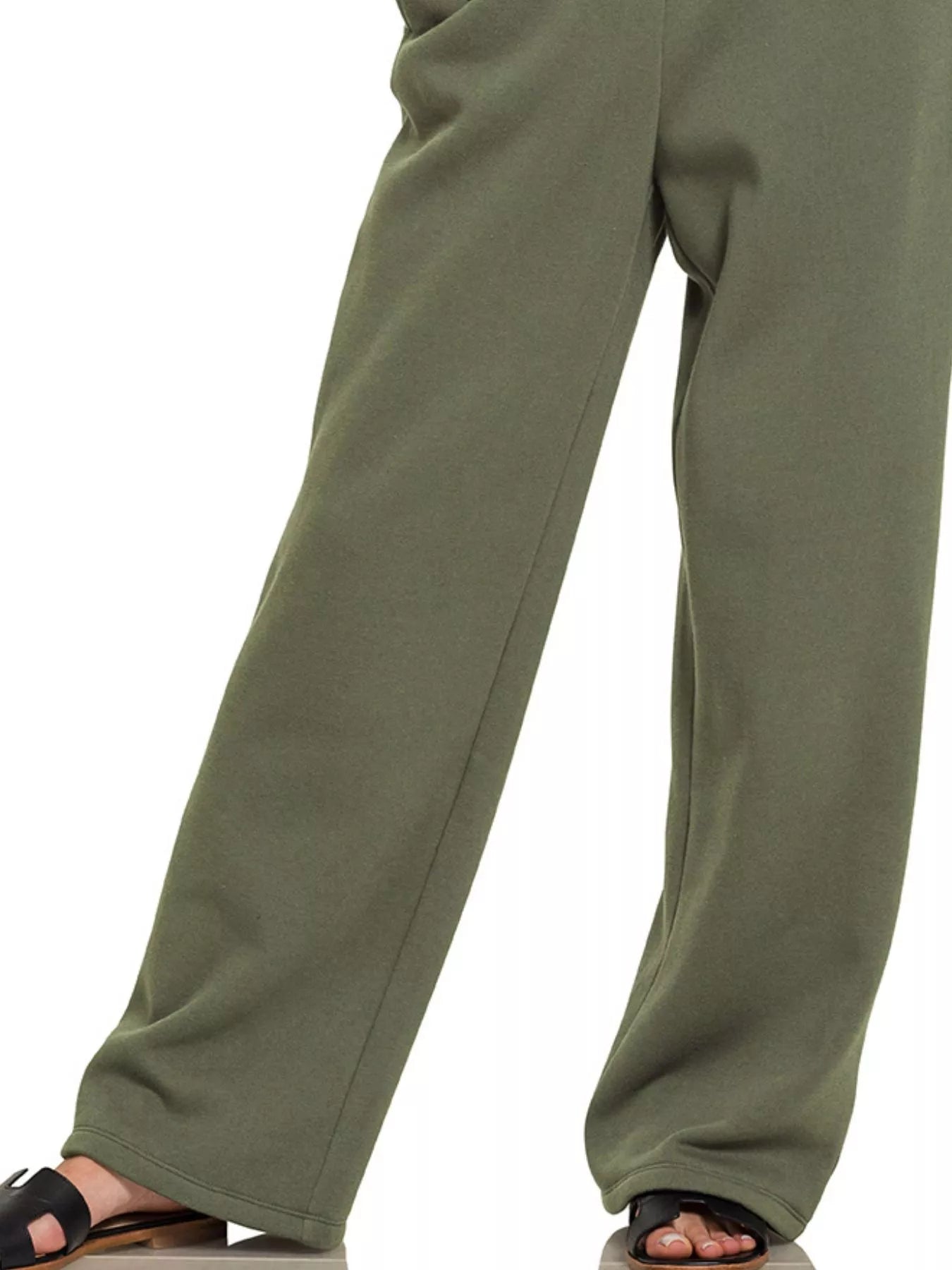 Zenana Fleece Sweatpant with Pockets - cas7m