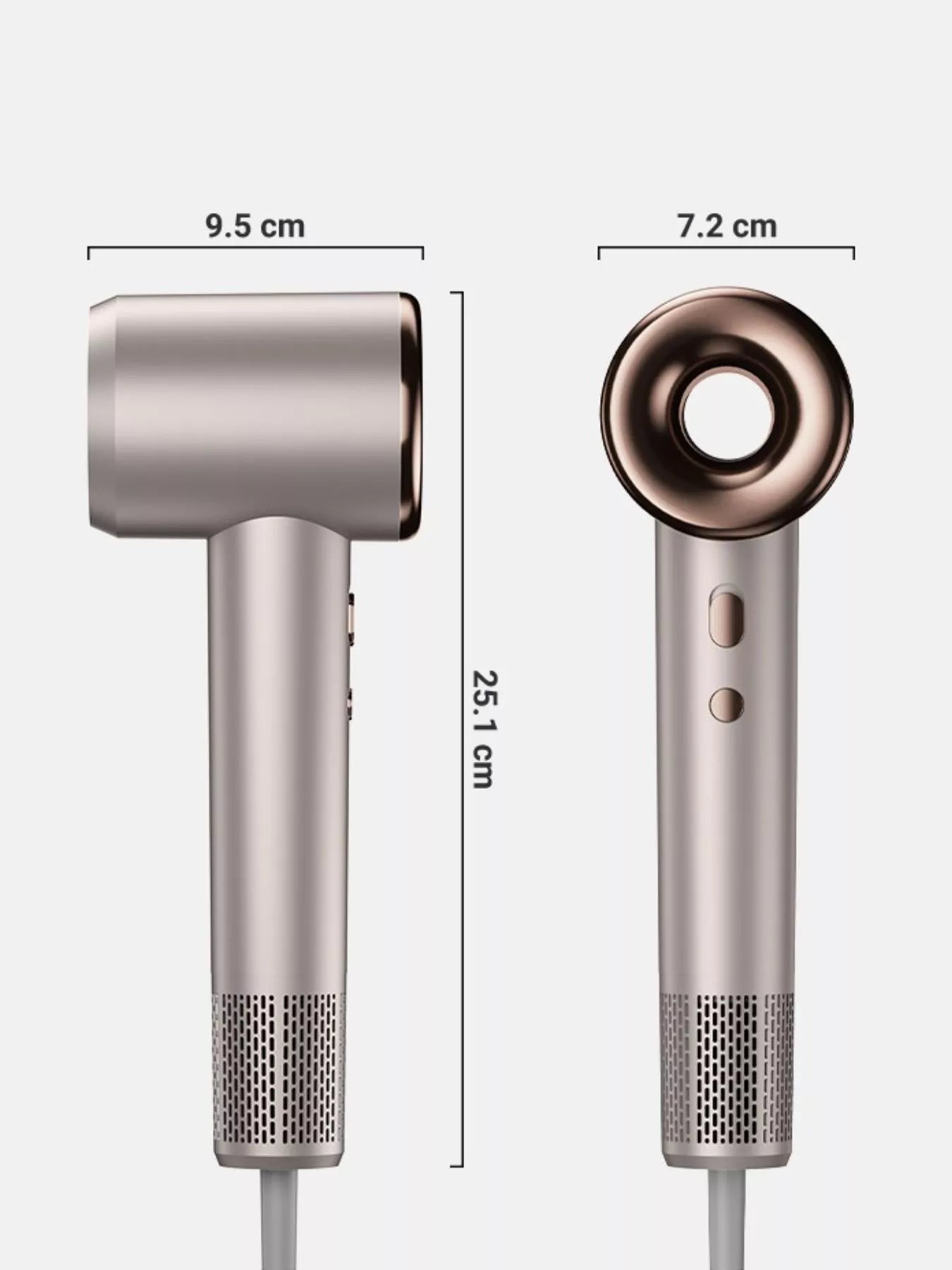 Multi-Speed Pro Ionic Hair Dryer - Fast, Frizz-Free Styling - cas7m