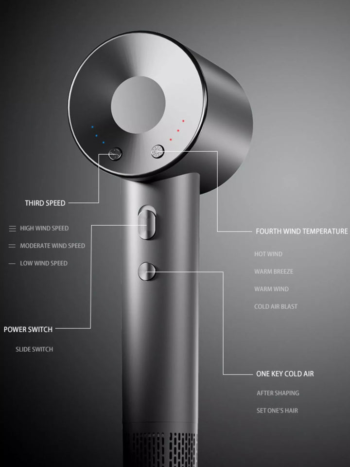 Intelligent Temperature Control High-Speed Hair Dryer - cas7m