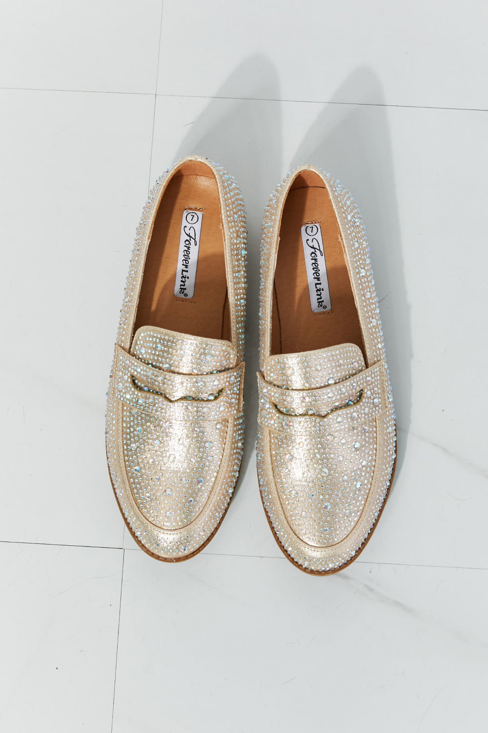 Forever Link Make It Shine Rhinestone Loafers - cas7m