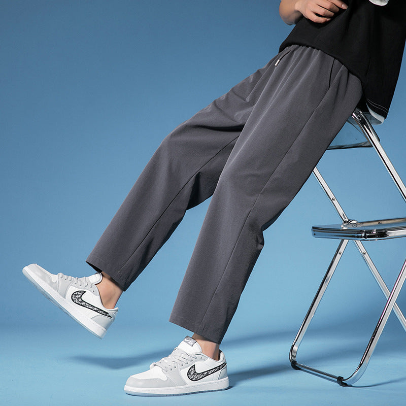 Mens Fashion Casual Solid Color Pants - cas7m