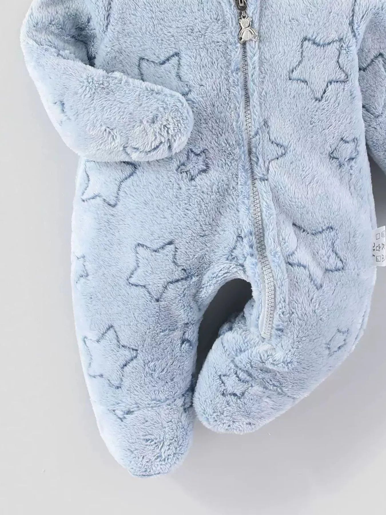 Children's Plush Hooded One-Piece - cas7m