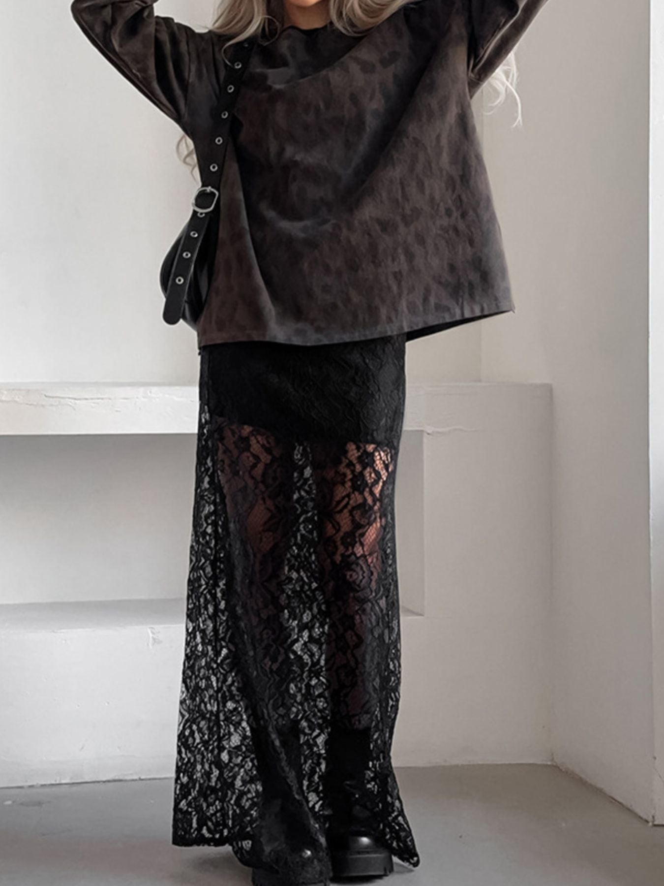 Lace Maxi Skirt - cas7m