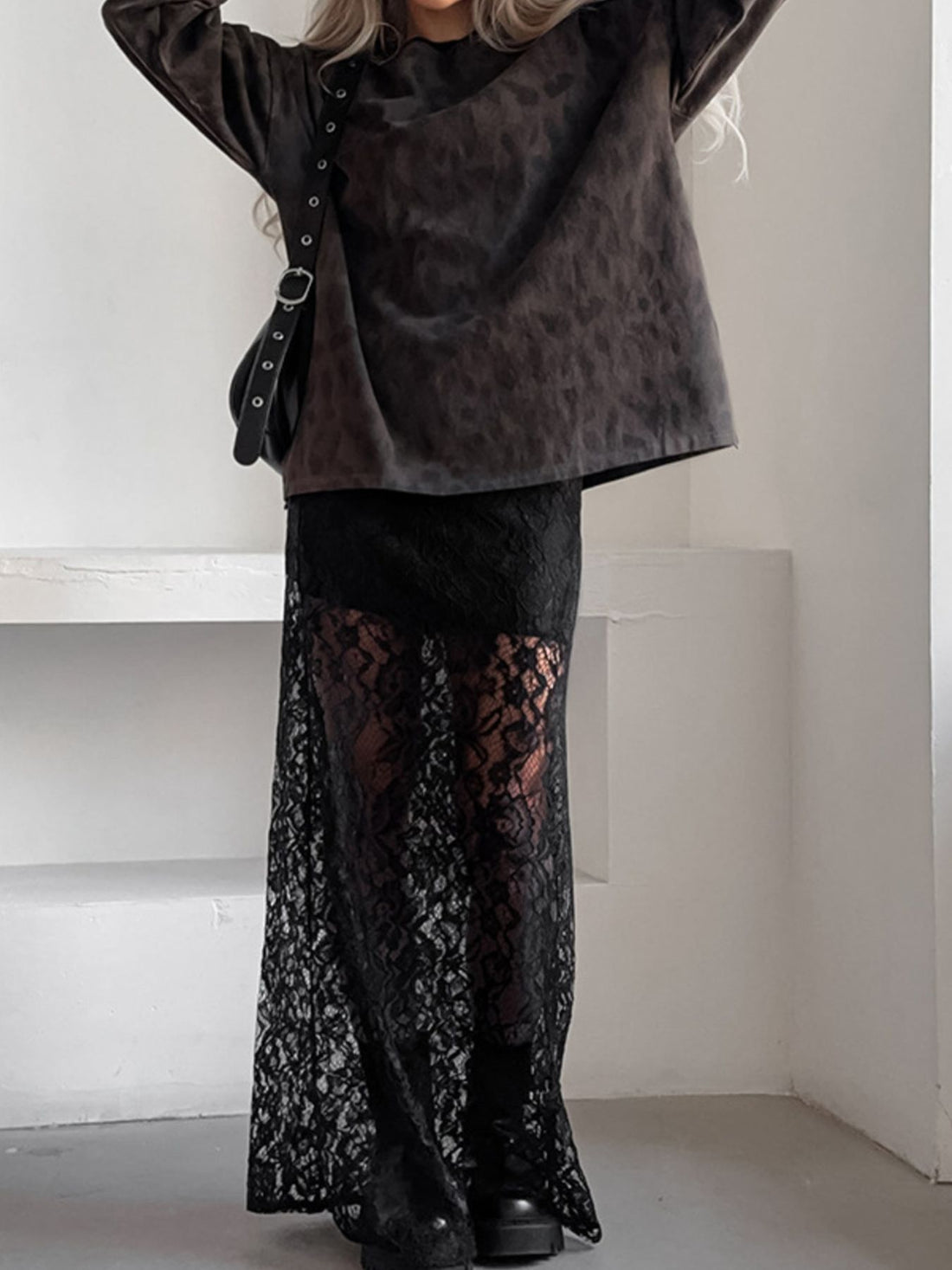 Lace Maxi Skirt - cas7m