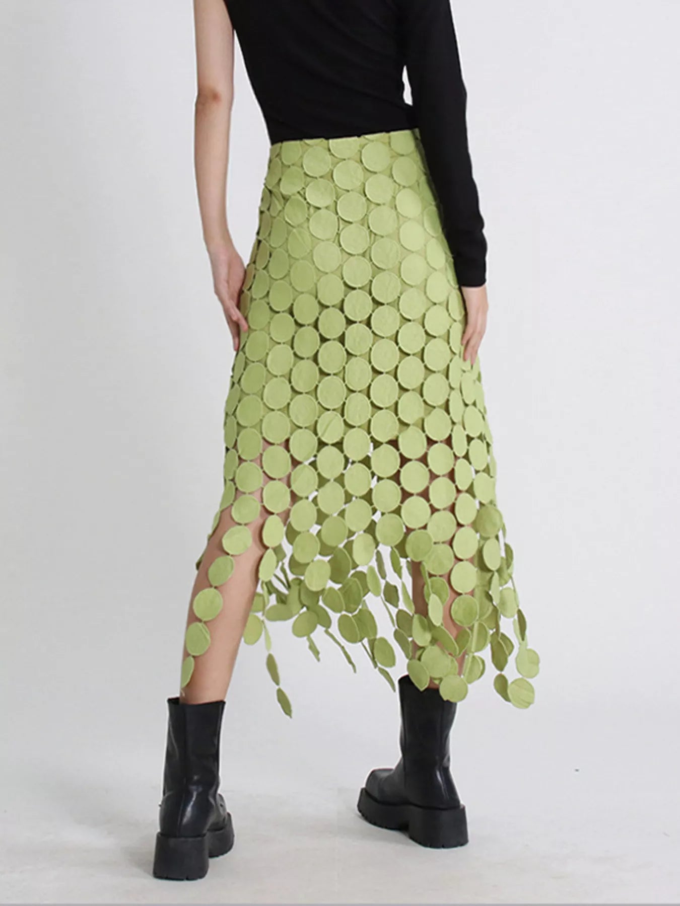 Fringe Midi Skirt - cas7m