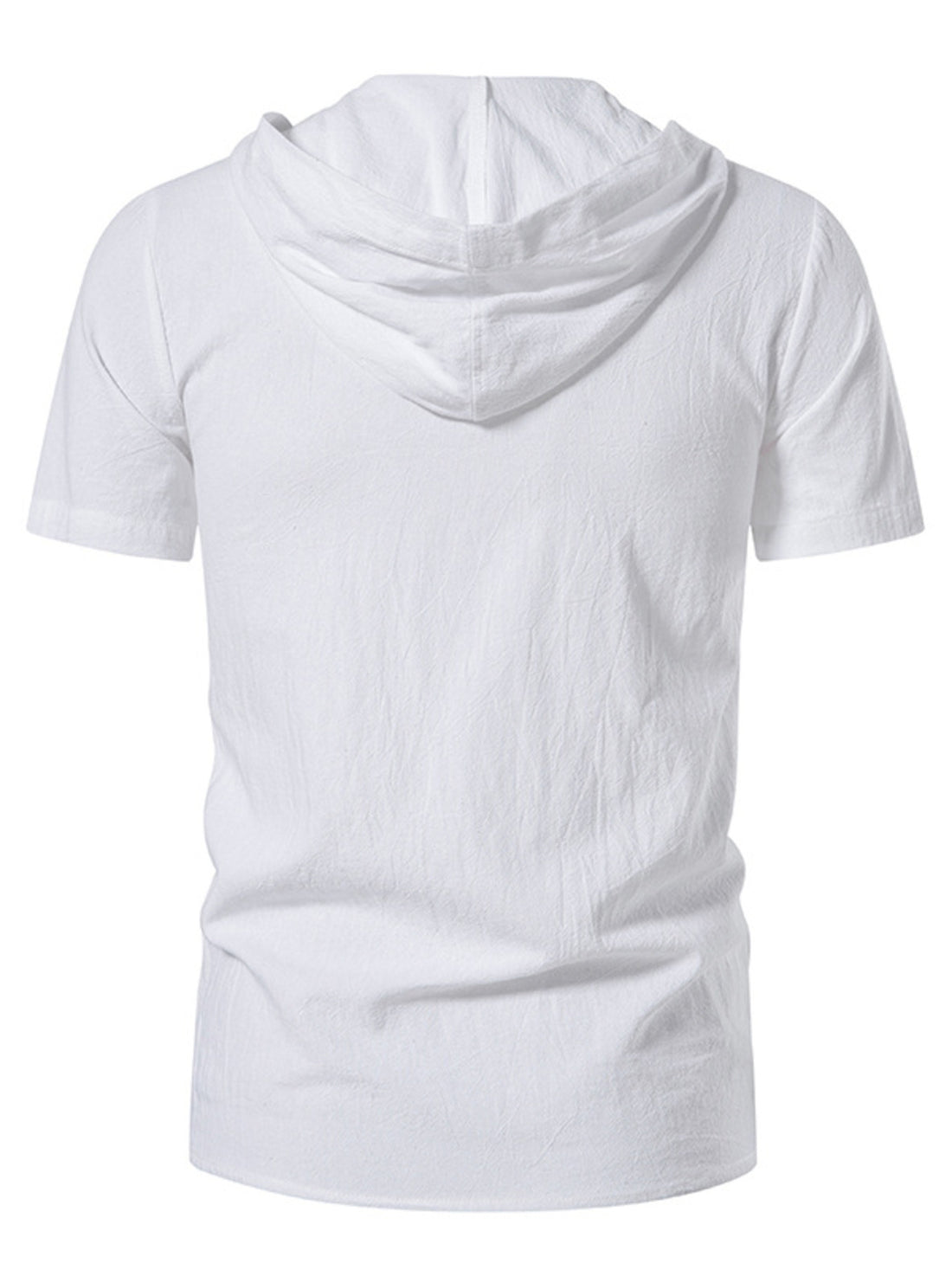 Men's Casual Lace-Up Hooded Top - cas7m