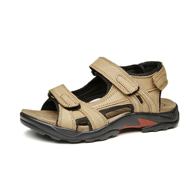Outdoor Sandals Beach Leather Roman Sandals - cas7m