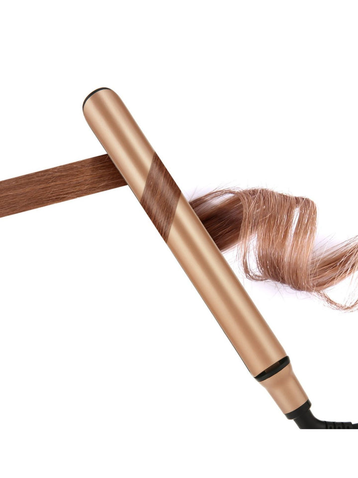 RapidHeat 2-in-1 Hair Styler: Salon-Quality Straightener & Curler - cas7m